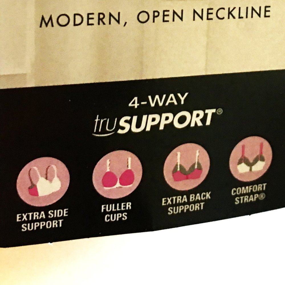 PLAYTEX "Secrets" Shaping Balconette Wirefree Bra  NEW WITH TAGS!   Size 44DDD - Picture 9 of 10